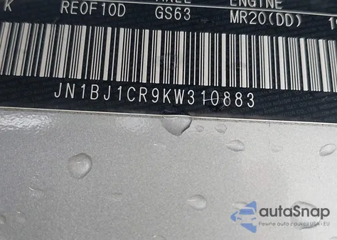 2019 Nissan Rogue Sport Sv из США, поврежденный, VIN JN1BJ1CR9KW310883